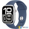 Apple Watch Series 10 GPS 42mm Silver Aluminum Case with Denim Sport Band - M/L (MWWC3)