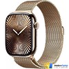 Apple Watch Series 10 GPS + Cellular 42mm Gold Titanium Case with Gold Milanese Loop (MX083)