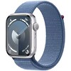 Apple Watch Series 9 GPS 41mm Silver Aluminum Case with Storm Blue Sport Loop (MR923)