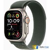 Apple Watch Ultra 2 2024 GPS + Cellular 49mm Natural Titanium Case with Green Trail Loop - M/L (MXTP3)