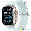 Apple Watch Ultra 2 2024 GPS + Cellular 49mm Natural Titanium Case with Ice Blue Ocean Band (MXTF3)