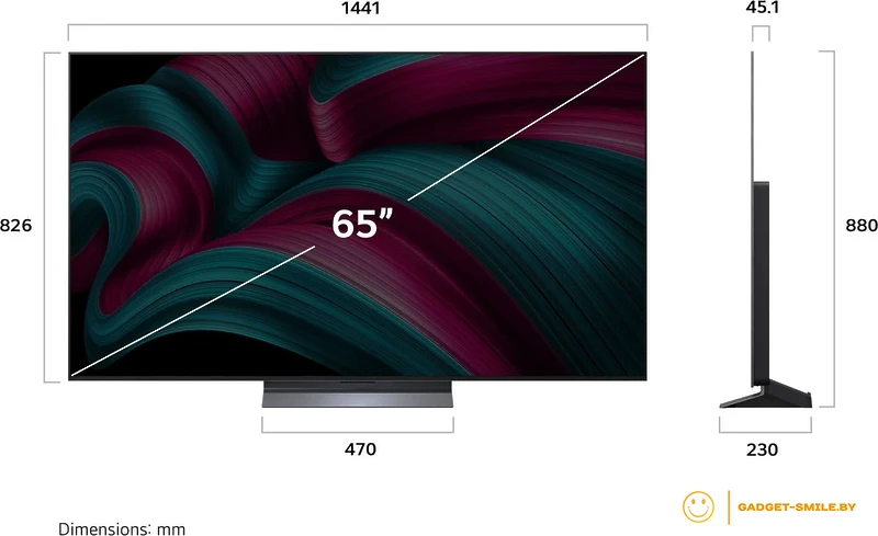 OLED телевизор LG OLED evo AI C5 OLED65C5RLA