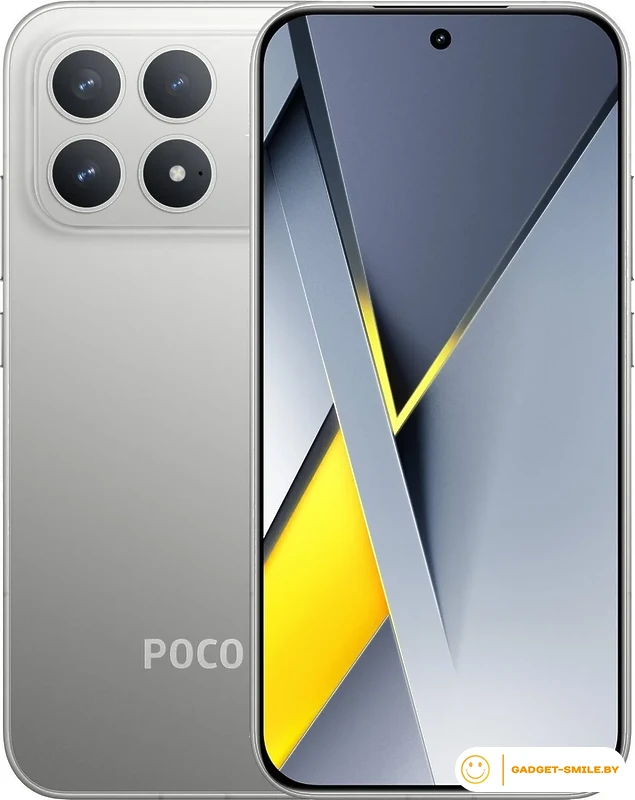 Телефон POCO F8 Pro 12GB/512GB международная версия (серебристый)
