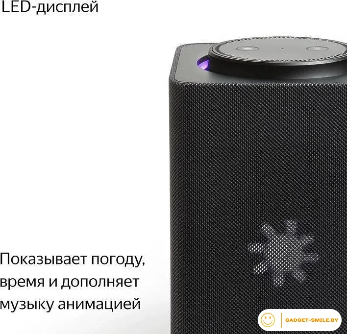 Умная колонка Яндекс Станция Макс (с хабом умного дома Zigbee, графит)