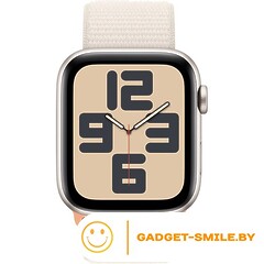 Apple Watch SE 2 (2023) GPS 40mm Starlight Aluminum Case with Starlight Sport Loop (MR9W3)