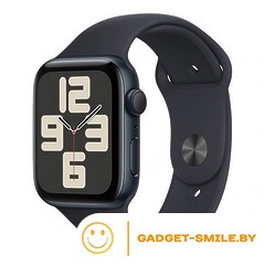 Apple Watch SE 2 (2023) GPS 44mm Midnight Aluminum Case with Midnight Sport Band - M/L (MRE93)
