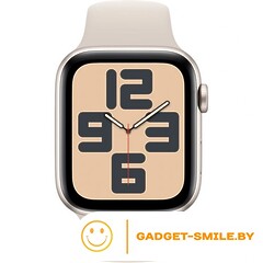 Apple Watch SE 2 (2023) GPS 44mm Starlight Aluminum Case with Starlight Sport Band - M/L (MRE53)