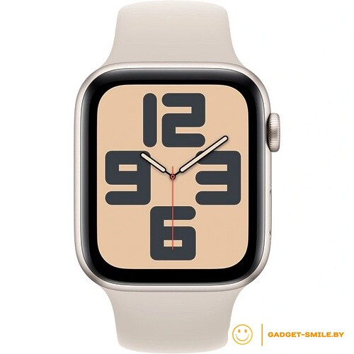 Apple Watch SE 2 (2023) GPS 44mm Starlight Aluminum Case with Starlight Sport Band - S/M (MRE43)