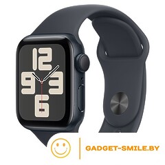 Apple Watch SE 2 (2024) GPS 40mm Midnight Aluminum Case with Midnight Sport Band - M/L (MXE93)