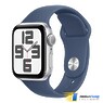 Apple Watch SE 2 (2024) GPS 40mm Silver Aluminium Case with Denim Sport Band - S/M (MXEC3)