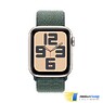 Apple Watch SE 2 (2024) GPS 40mm Starlight Aluminium Case with Lake Green Sport Loop Band - (MXEH3)