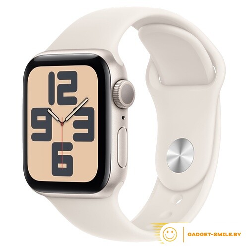 Apple Watch SE 2 (2024) GPS 40mm Starlight Aluminium Case with Starlight Sport Band - S/M (MXEF3)