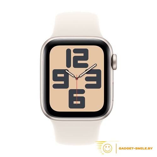 Apple Watch SE 2 (2024) GPS 40mm Starlight Aluminium Case with Starlight Sport Band - S/M (MXEF3)
