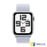 Apple Watch SE 2 (2024) GPS 44mm Silver Aluminium Case with Blue Cloud Sport Loop Band - (MXET3)