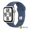 Apple Watch SE 2 (2024) GPS 44mm Silver Aluminium Case with Denim Sport Band - S/M (MXEQ3)