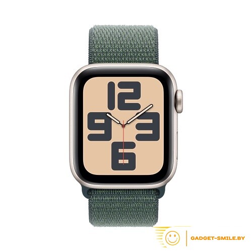 Apple Watch SE 2 (2024) GPS 44mm Starlight Aluminium Case with Lake Green Sport Loop - (MXEW3)