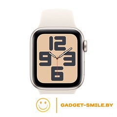 Apple Watch SE 2 (2024) GPS 44mm Starlight Aluminium Case with Starlight Sport Band - M/L (MXEV3)