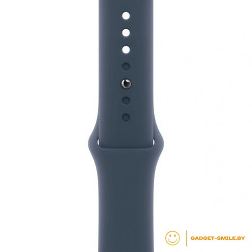 Apple Watch SE 2 (2023) GPS 40mm Silver Aluminum Case with Storm Blue Sport Band - M/L (MRE23)