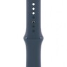 Apple Watch SE 2 (2023) GPS 40mm Silver Aluminum Case with Storm Blue Sport Band - S/M (MRE13)