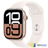 Apple Watch Series 10 GPS 42mm Rose Gold Aluminum Case with Light Blush Sport Band - M/L (MWWJ3)