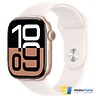 Apple Watch Series 10 GPS 42mm Rose Gold Aluminum Case with Light Blush Sport Band - M/L (MWWJ3)
