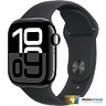 Apple Watch Series 10 GPS 46mm Jet Black Aluminum Case with Black Sport Band - S/M (MWWP3)