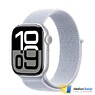 Apple Watch Series 10 GPS 46mm Silver Aluminum Case with Blue Cloud Sport Loop (MWWN3)