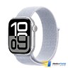 Apple Watch Series 10 GPS 46mm Silver Aluminum Case with Blue Cloud Sport Loop (MWWN3)