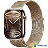 Apple Watch Series 10 GPS + Cellular 42mm Gold Titanium Case with Gold Milanese Loop (MX083)