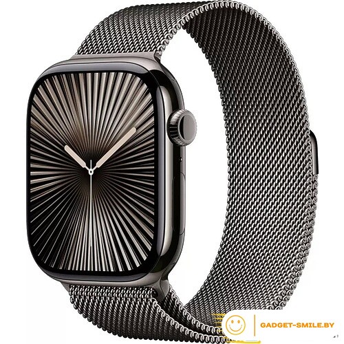 Apple Watch Series 10 GPS + Cellular 42mm Slate Titanium Case with Slate Milanese Loop (MX053)