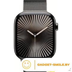 Apple Watch Series 10 GPS + Cellular 42mm Slate Titanium Case with Slate Milanese Loop (MX053)