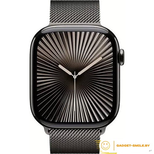 Apple Watch Series 10 GPS + Cellular 42mm Slate Titanium Case with Slate Milanese Loop (MX053)