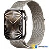 Apple Watch Series 10 GPS + Cellular 46mm Natural Titanium Case with Natural Milanese Loop - M/L (MWYC3)