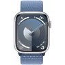 Apple Watch Series 9 GPS 41mm Silver Aluminum Case with Storm Blue Sport Loop (MR923)