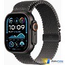Apple Watch Ultra 2 2024 GPS + Cellular 49mm Black Titanium Case with Black Titanium Milanese Loop - M (MX5U3)