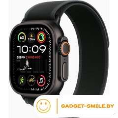 Apple Watch Ultra 2 2024 GPS + Cellular 49mm Black Titanium Case with Black Trail Loop - S/M (MX4U3)