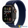 Apple Watch Ultra 2 2024 GPS + Cellular 49mm Black Titanium Case with Blue Trail Loop - M/L (MYQ83)