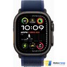 Apple Watch Ultra 2 2024 GPS + Cellular 49mm Black Titanium Case with Blue Trail Loop - S/M (MYQ73)