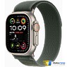 Apple Watch Ultra 2 2024 GPS + Cellular 49mm Natural Titanium Case with Green Trail Loop - M/L (MXTP3)