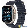 Apple Watch Ultra 2 2024 GPS + Cellular 49mm Natural Titanium Case with Navy Ocean Band (MX4D3)