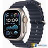 Apple Watch Ultra 2 2024 GPS + Cellular 49mm Natural Titanium Case with Navy Ocean Band (MX4D3)
