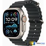 Apple Watch Ultra 2 2024 GPS + Cellular 49mm Natural Titanium Case with Black Ocean Band (MXTL3)