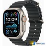 Apple Watch Ultra 2 2024 GPS + Cellular 49mm Natural Titanium Case with Black Ocean Band (MXTL3)