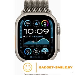 Apple Watch Ultra 2 2024 GPS + Cellular 49mm Natural Titanium Case with Natural Titanium Milanese Loop - L (MX5T3)