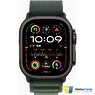 Apple Watch Ultra 2 2024 GPS + Cellular 49mm Black Titanium Case with Dark Green Alpine Loop - M (MX4R3)