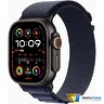 Apple Watch Ultra 2 2024 GPS + Cellular 49mm Black Titanium Case with Navy Alpine Loop - M (MYPX3)