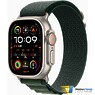 Apple Watch Ultra 2 2024 GPS + Cellular 49mm Natural Titanium Case with Dark Green Alpine Loop - L (MXMW3)
