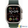 Apple Watch Ultra 2 2024 GPS + Cellular 49mm Natural Titanium Case with Dark Green Alpine Loop - L (MXMW3)