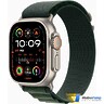 Apple Watch Ultra 2 2024 GPS + Cellular 49mm Natural Titanium Case with Dark Green Alpine Loop - M (MXMV3)