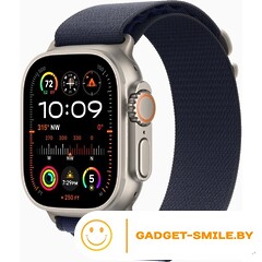 Apple Watch Ultra 2 2024 GPS + Cellular 49mm Natural Titanium Case with Navy Alpine Loop - S (MXMX3)